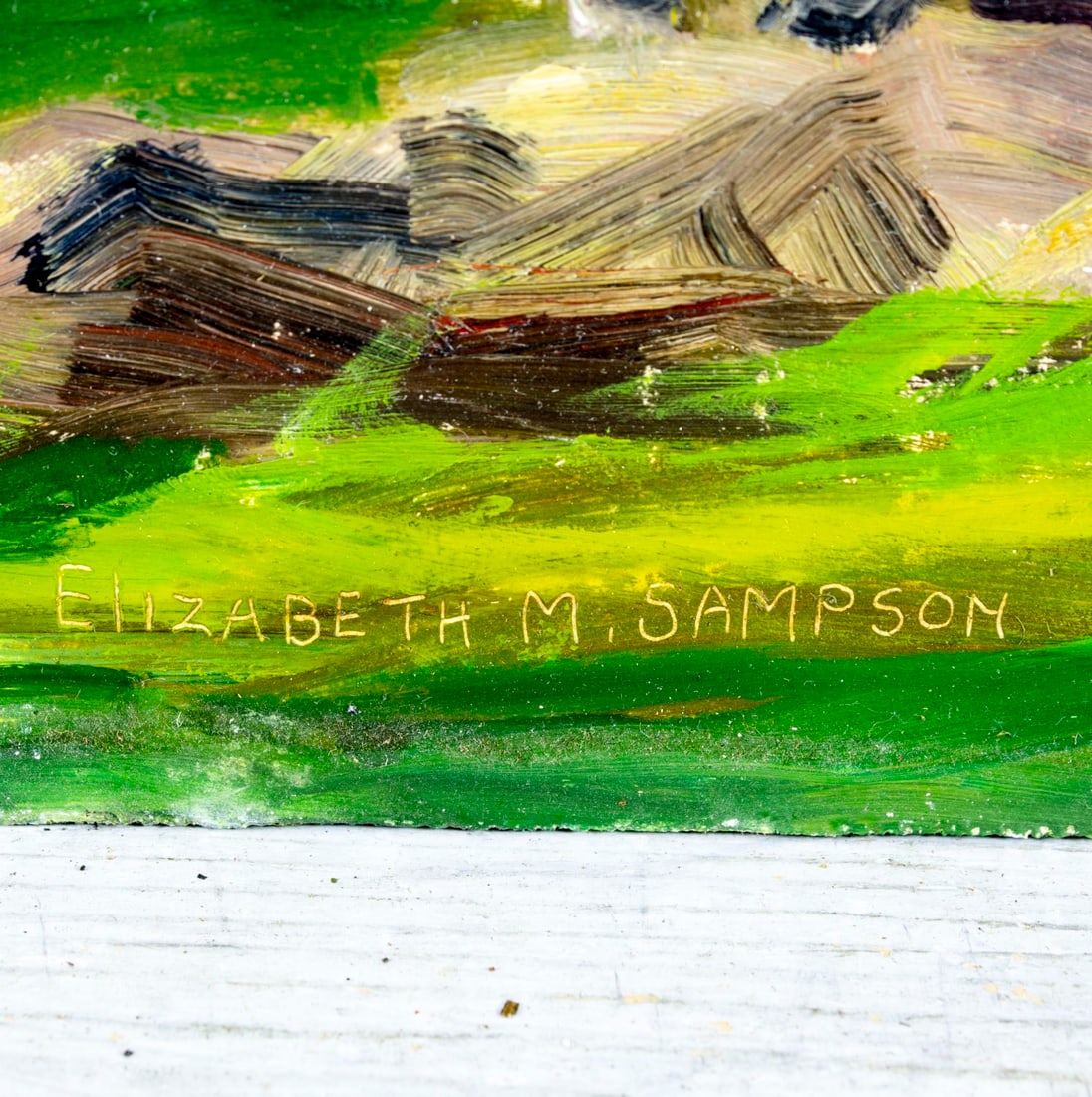 Elizabeth Sampson (MA,mid 20C) oil painting - 4