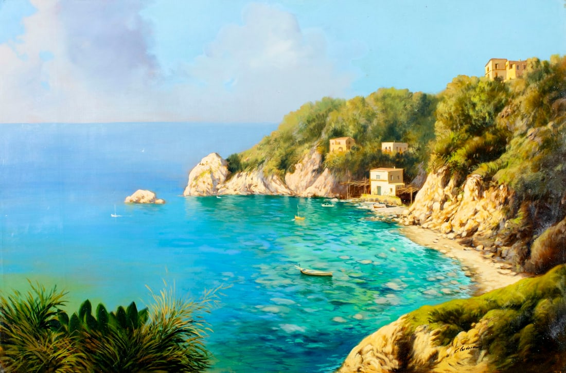 Carlo Cordua (Italy,b 1963) oil painting (1 of 13)