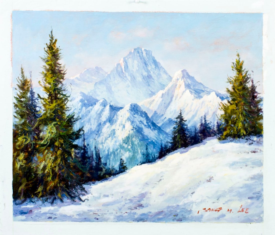 Sang M Lee (South Korea,US,b 1949) oil painting - 3