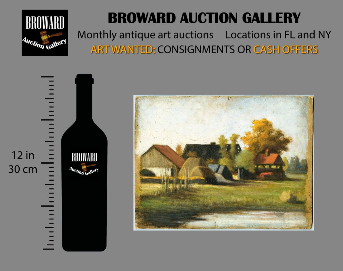 Antique early 20C American oil painting - 2