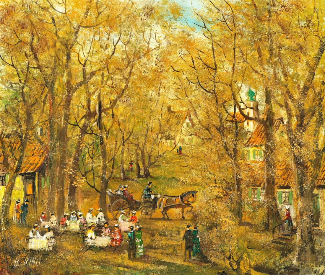 H King (Europe,20C) oil painting (1 of 11)