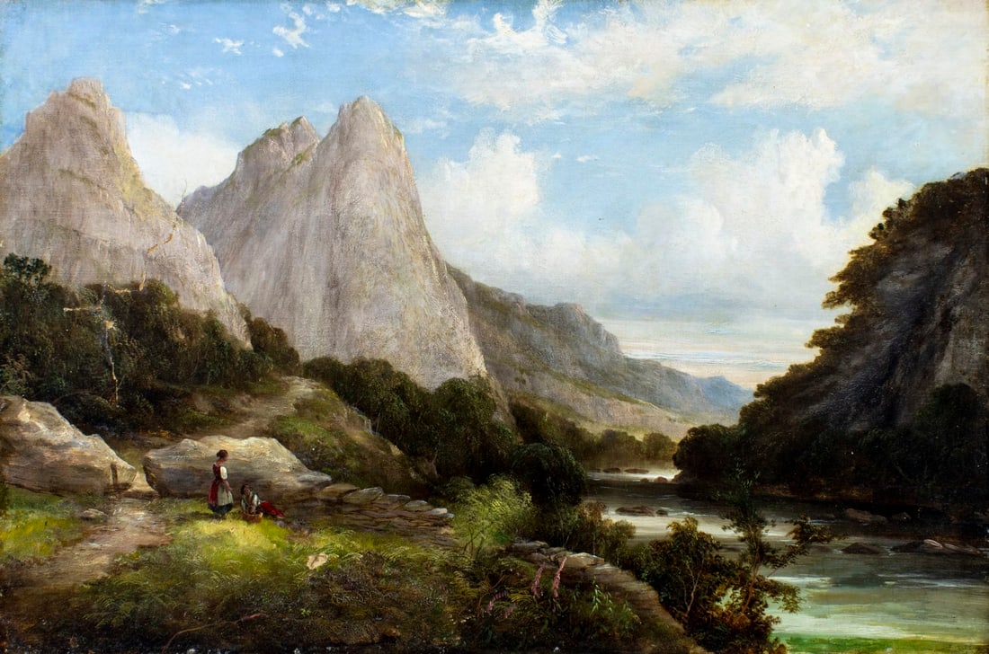 ATTR Sidney Richard Percy (UK,1821-1886) oil painting antique (1 of 15)