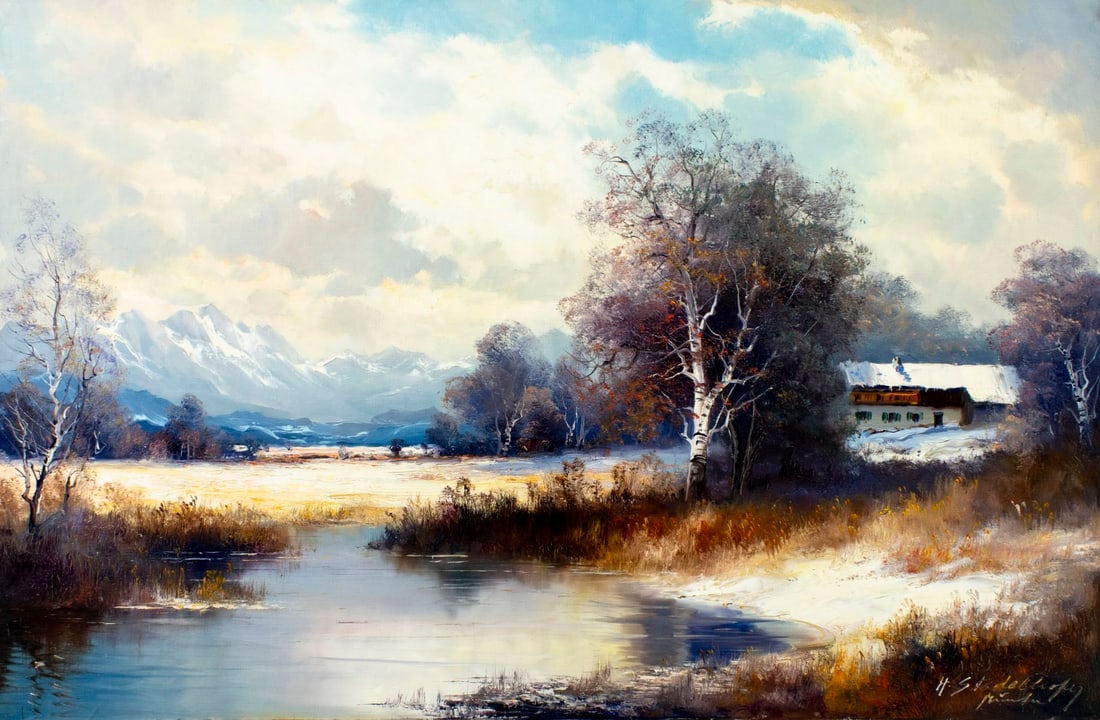 Helmut Stadelhofer (German,1914-1979) oil painting (1 of 13)