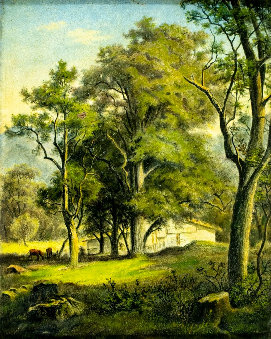 Ganzhorn (German,early 20C) oil painting antique (1 of 13)