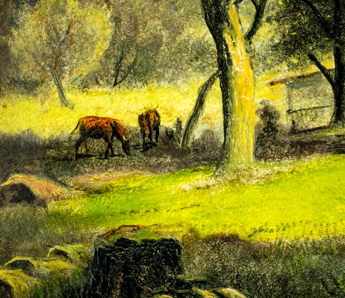 Ganzhorn (German,early 20C) oil painting antique - 7