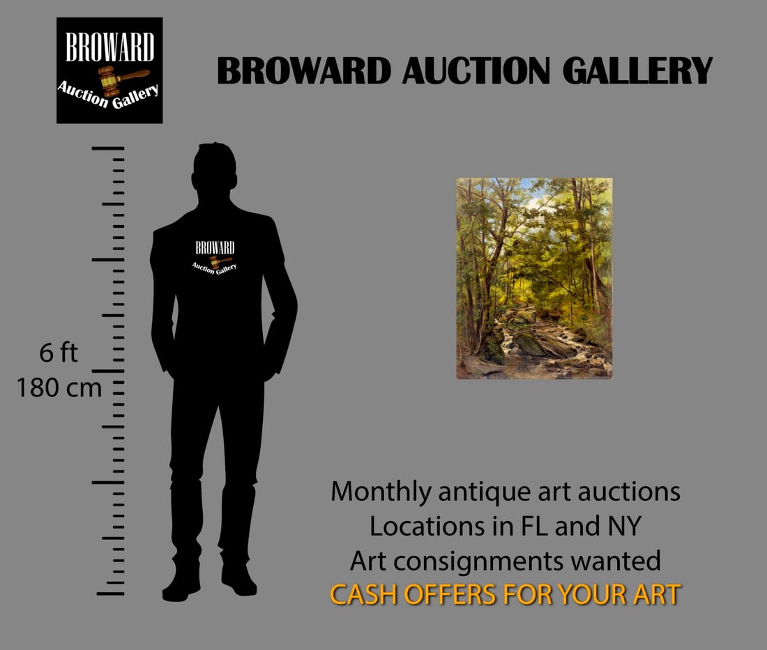 Antique early 20C American oil painting - 2