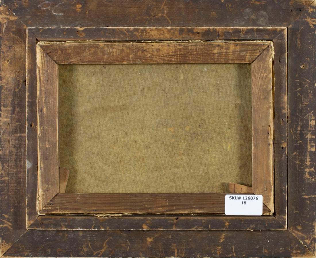 Antique early 20C American oil painting - 7