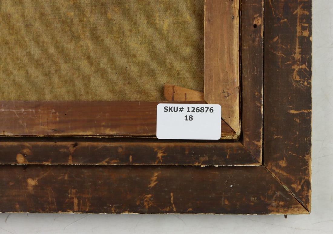 Antique early 20C American oil painting - 9