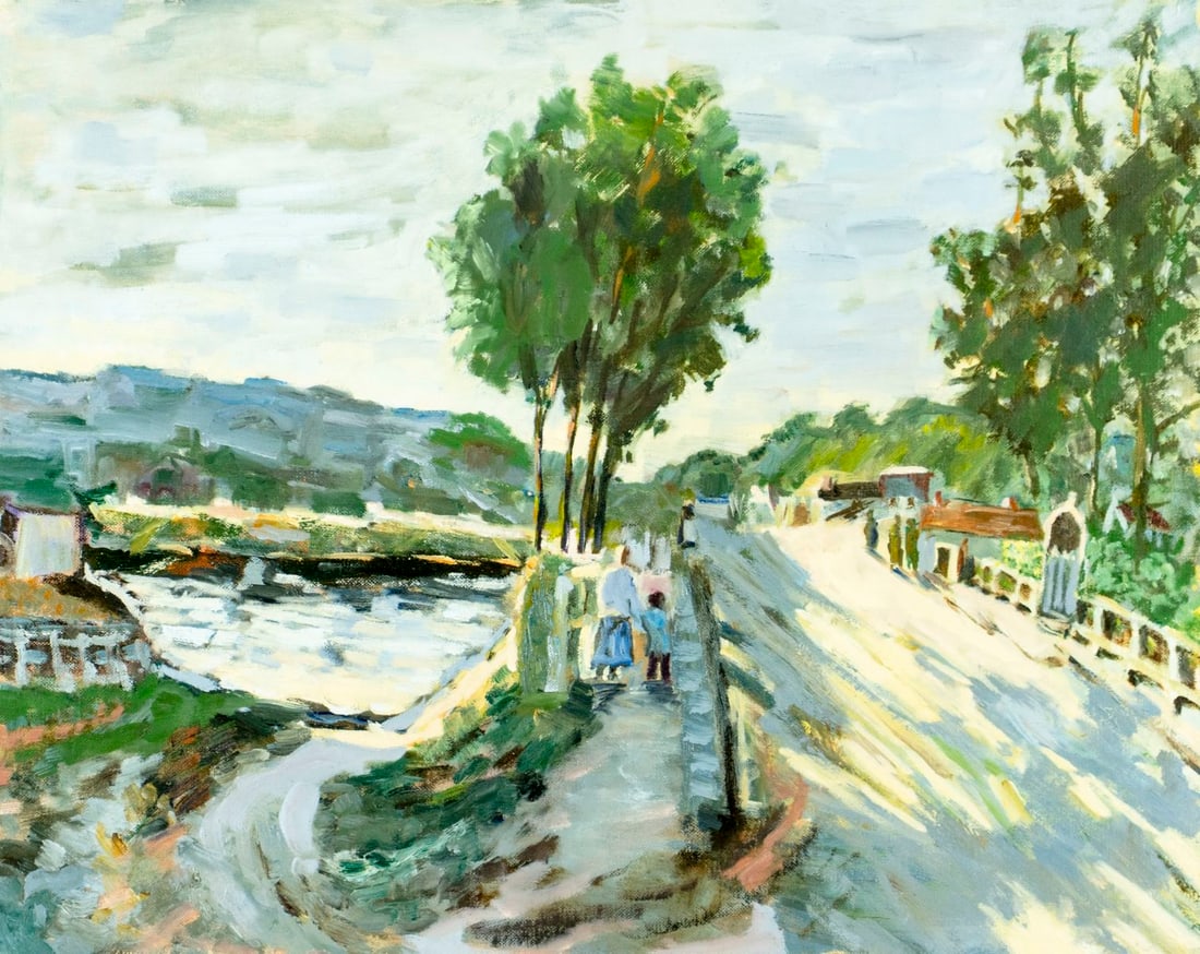 William Troy (US,mid 20C) oil painting AFTER Monet (1 of 12)