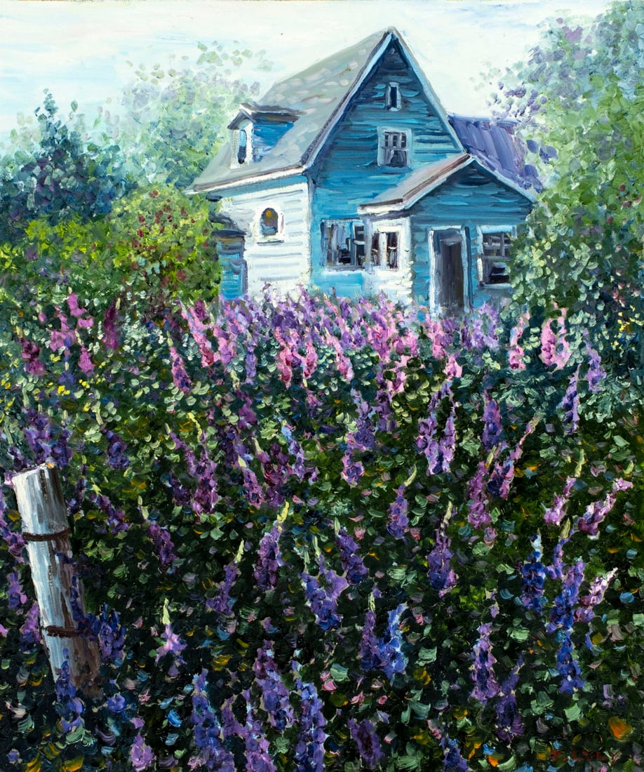 Joanna Lyly Wang (US,China,20C) oil painting (1 of 13)