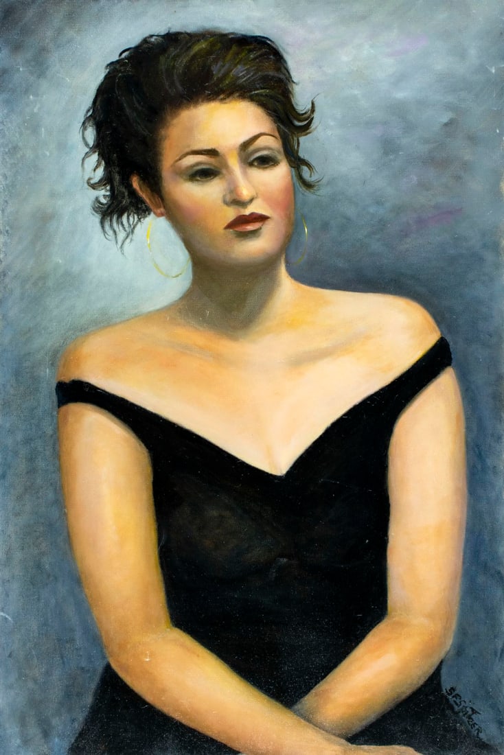 Sandy Faland Spitzer (NY,20/21C) oil painting (1 of 12)