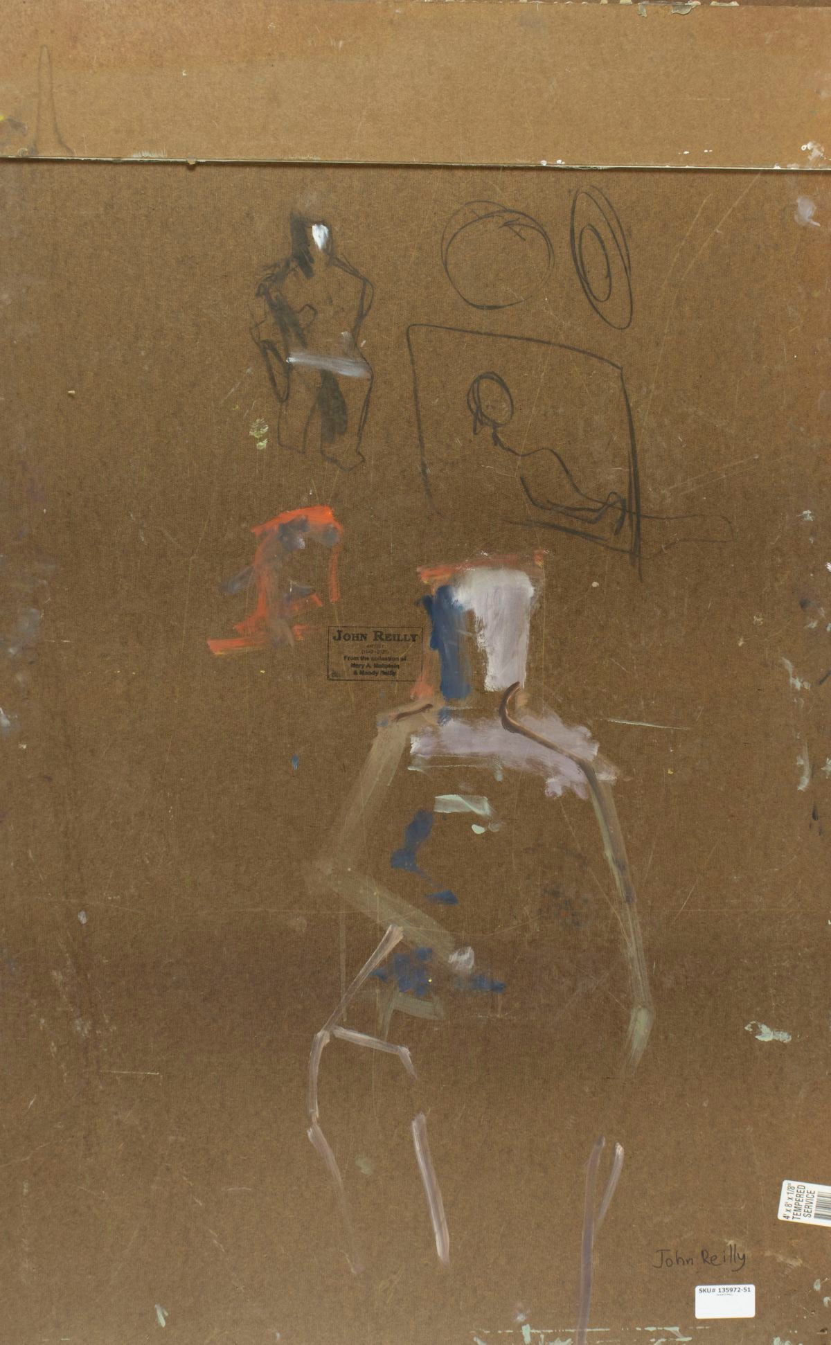 John Reilly (NY,NJ,1942-2021) oil painting - 9