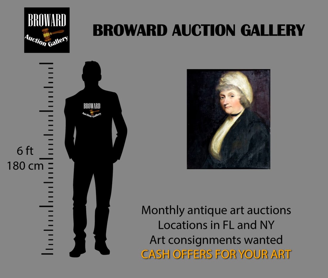 Antique 18/19C American oil painting - 2