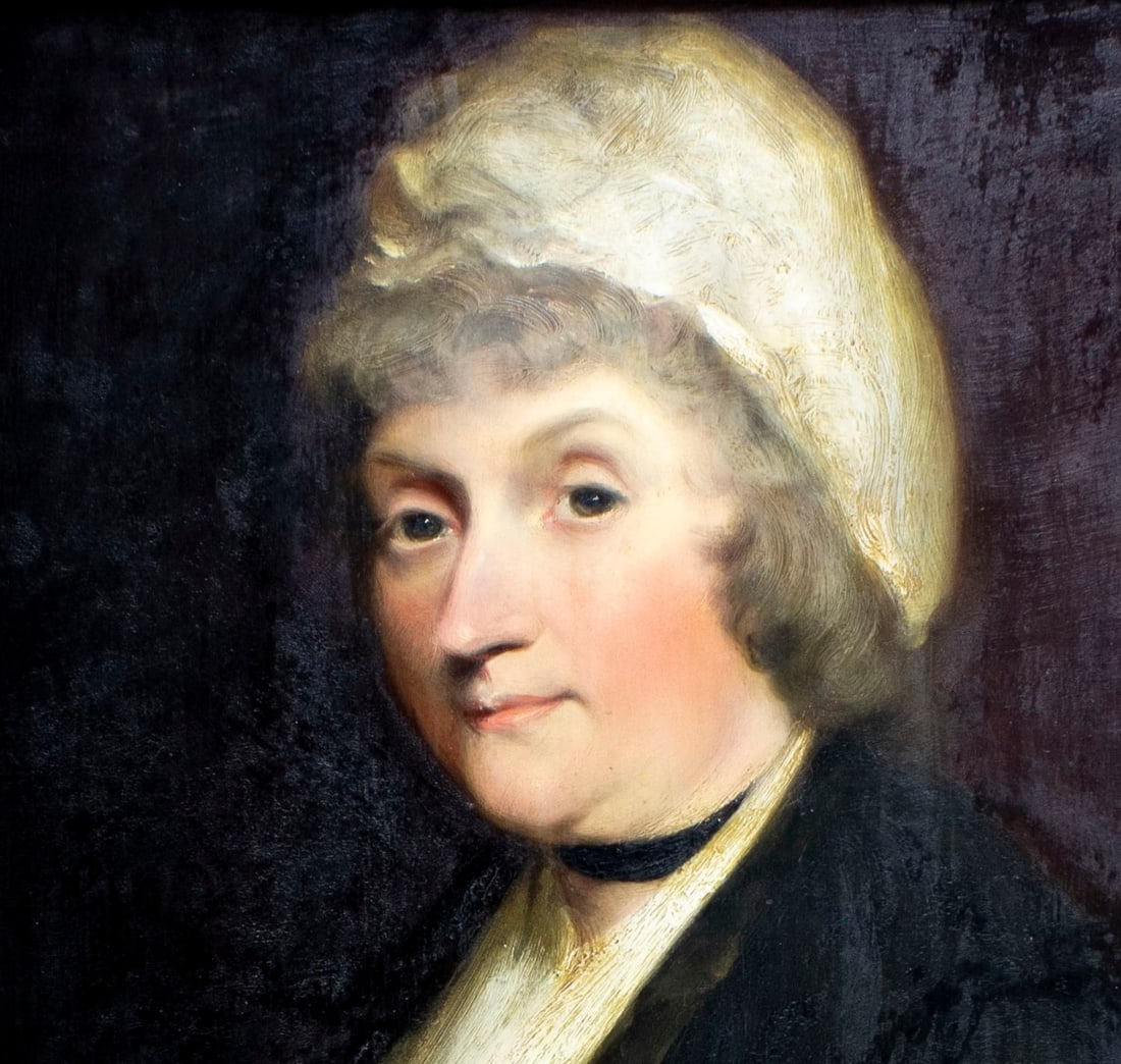 Antique 18/19C American oil painting - 6