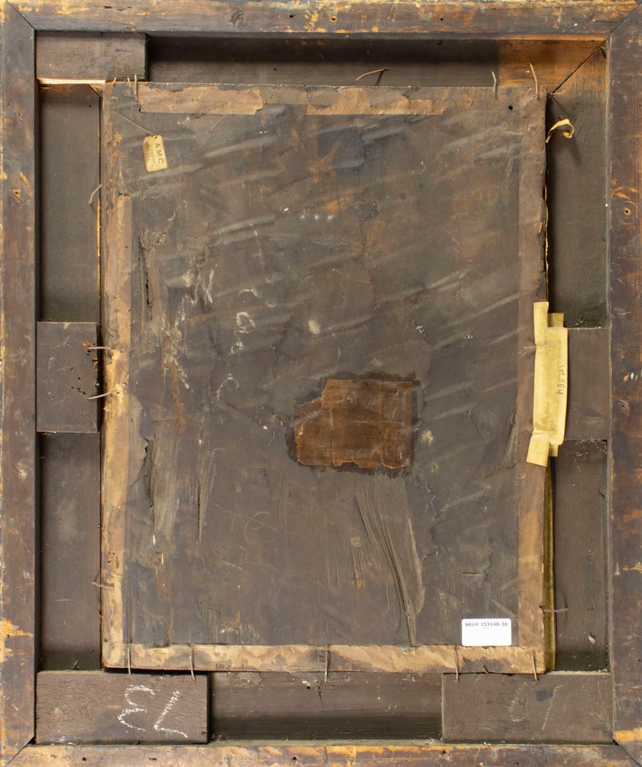 Antique 18/19C American oil painting - 9