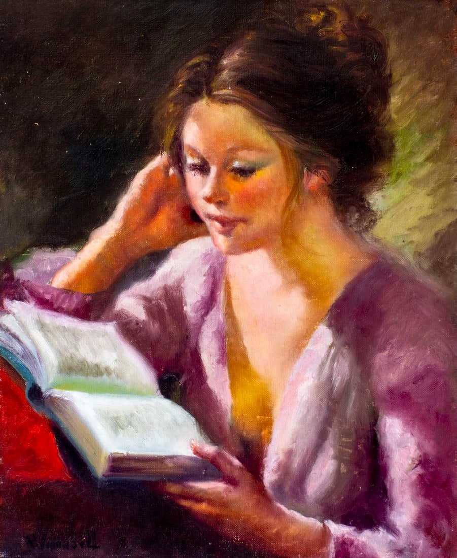 Roser Vinardell (Spain,1941-?) oil painting (1 of 13)