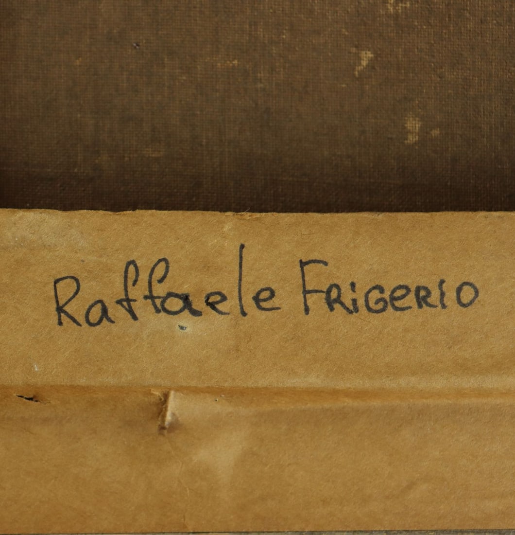 Raffaele Frigerio (Italy,1875-1948) oil painting antique - 12