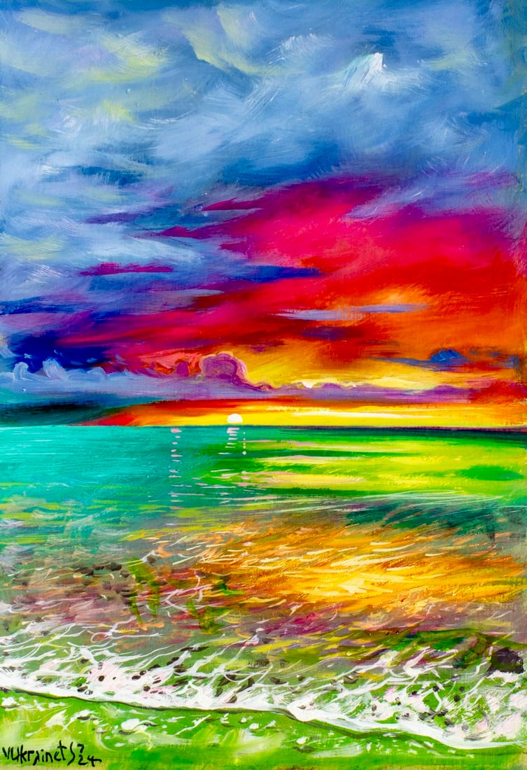 Valentin Ukrainets (Ukraine,b 1965) oil painting (1 of 13)