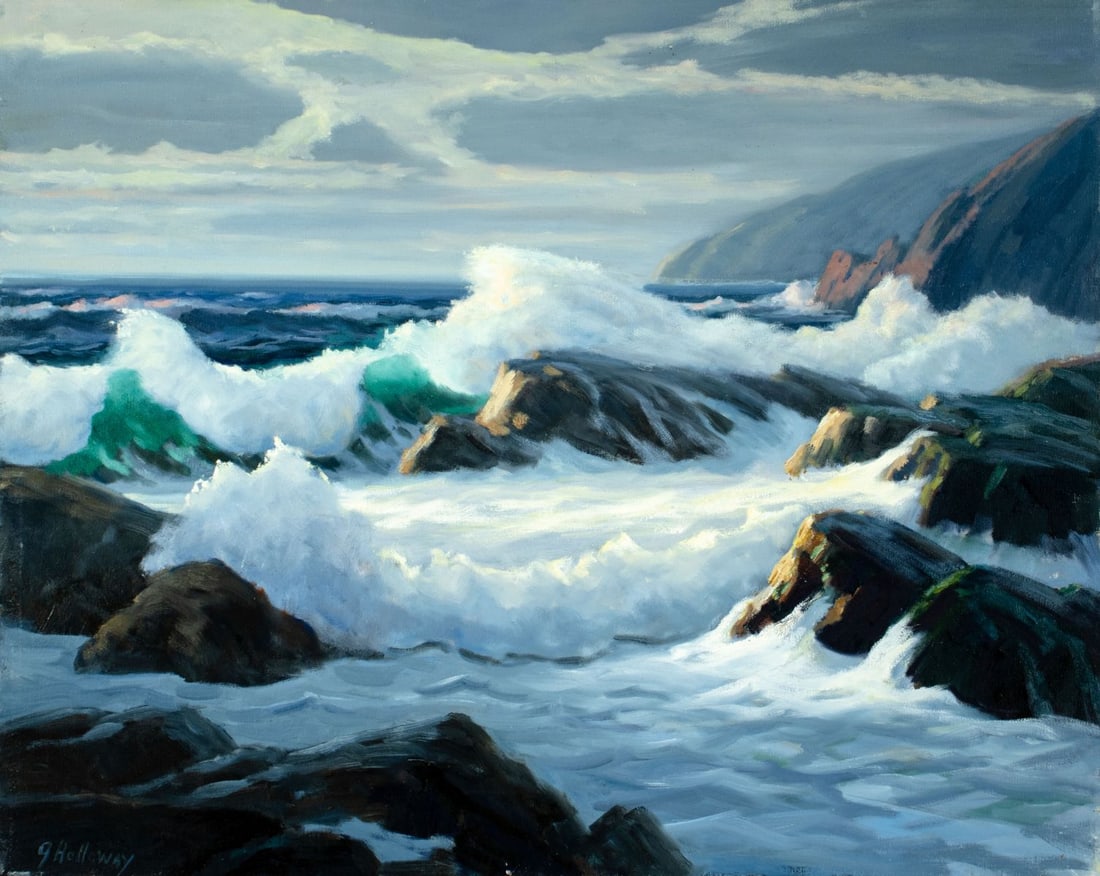 George Holloway (NJ,20C) oil painting (1 of 12)