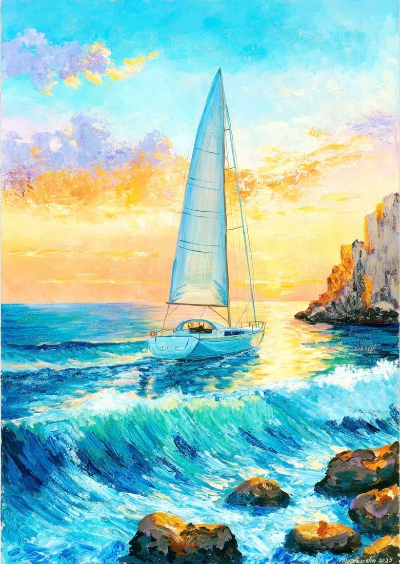 Katerina Kovalevska (Ukraine,20/21C) acrylic painting (1 of 12)