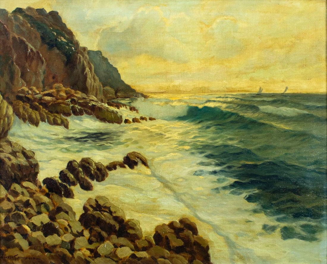 Warren Mansfield (CA,20C) oil painting (1 of 15)