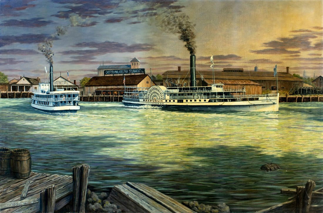 William Dawson (PA,DE,?-2007) oil painting (1 of 11)