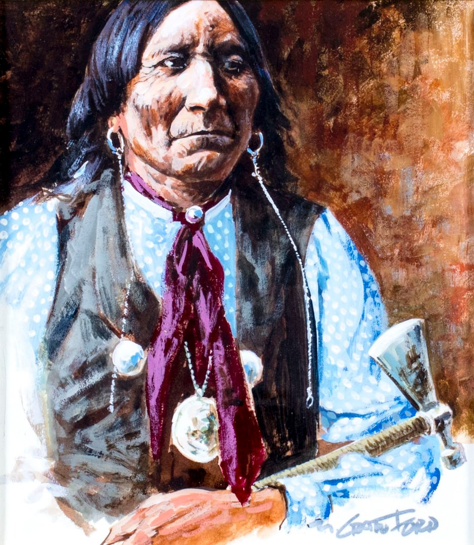 Mel Crawford (CT,Canada,1925-2015) watercolor painting (1 of 12)