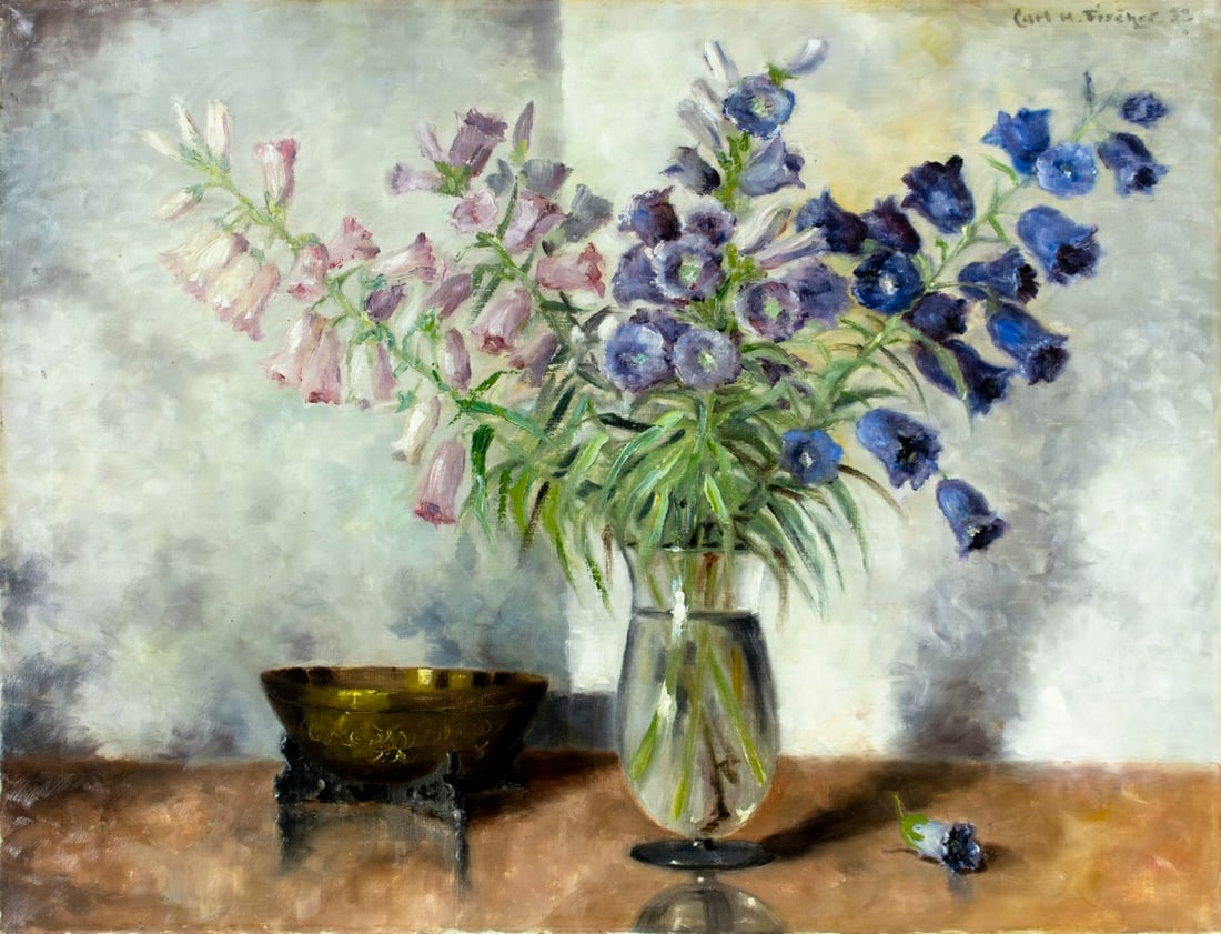 Carl Holger Fischer (Danish,1885-1955) oil painting antique (1 of 13)