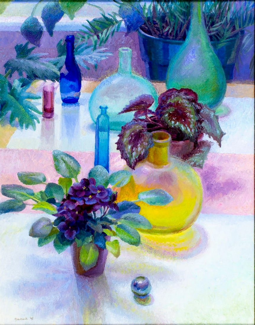 Susan A Sarback (CA,NY,b 1955) oil painting (1 of 13)