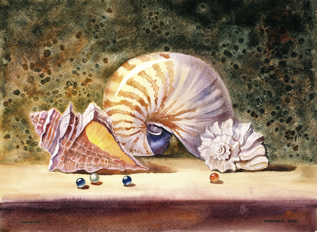 Oleksandr Korovai (Ukraine,20/21C) watercolor painting (1 of 12)