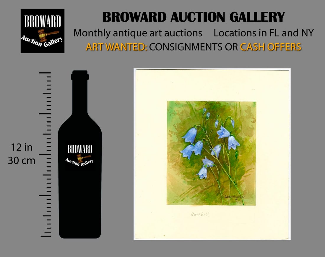 Gordon Beningfield (UK,1936-1998) gouache painting antique - 2