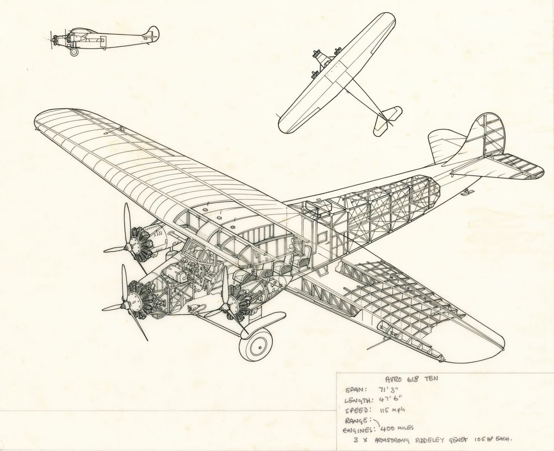 John Batchelor (UK,1936-2019) ink painting (1 of 12)