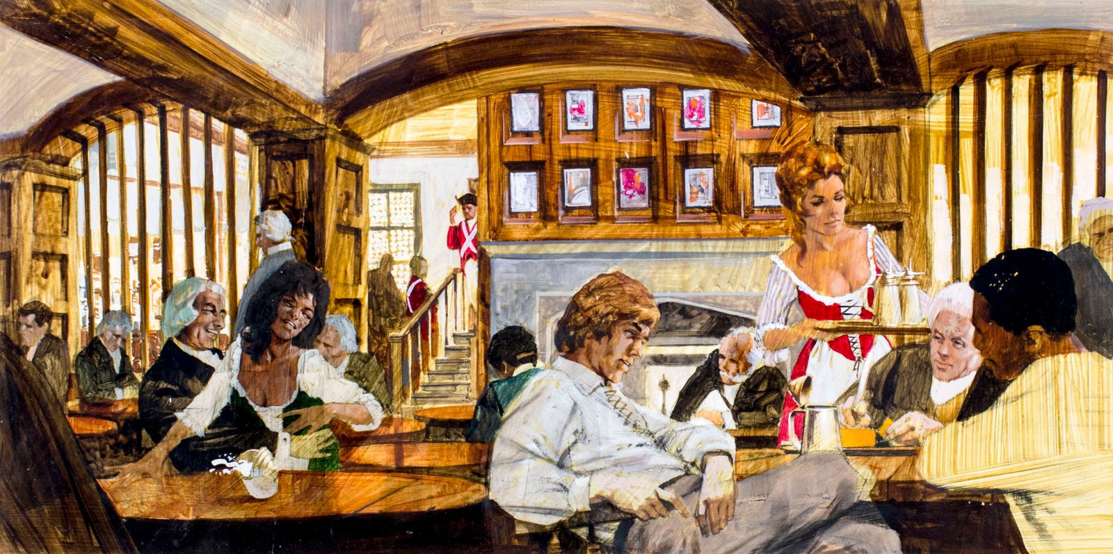 John Solie (AZ,OR,b 1937) gouache painting (1 of 11)