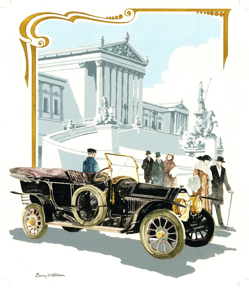 Barry Wilkinson (UK,1923-2007) gouache painting (1 of 13)