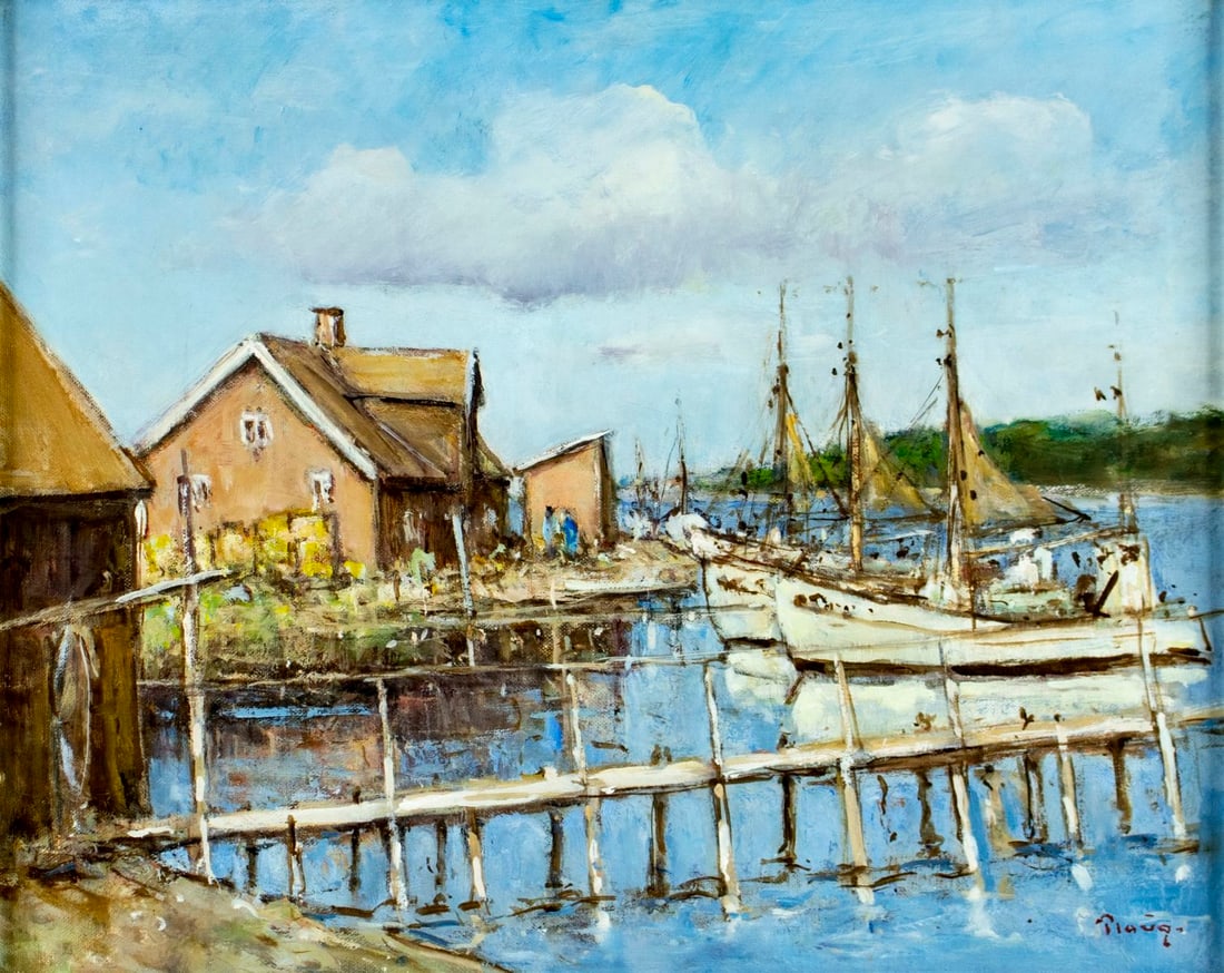 Vintage 20C Swedish oil painting signed (1 of 14)