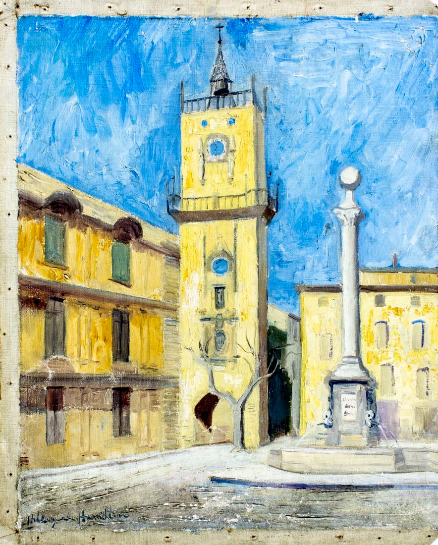 Hildegarde Hamilton (FL,VA,1898-1970) oil painting - 3