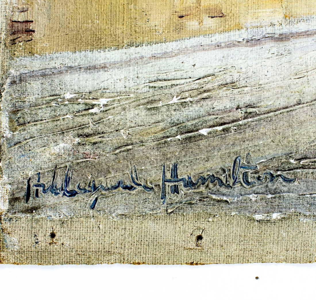 Hildegarde Hamilton (FL,VA,1898-1970) oil painting - 4