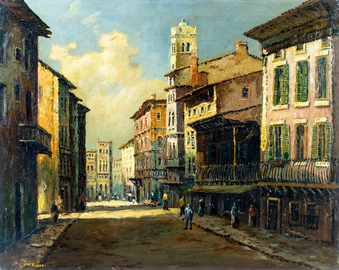 Jan Nouban (US,mid 20C) oil painting (1 of 15)