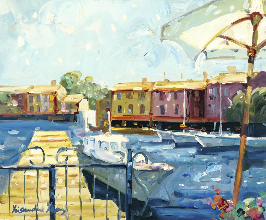 Lisandro Baylon (Argentina,US,1951-?) oil painting (1 of 12)