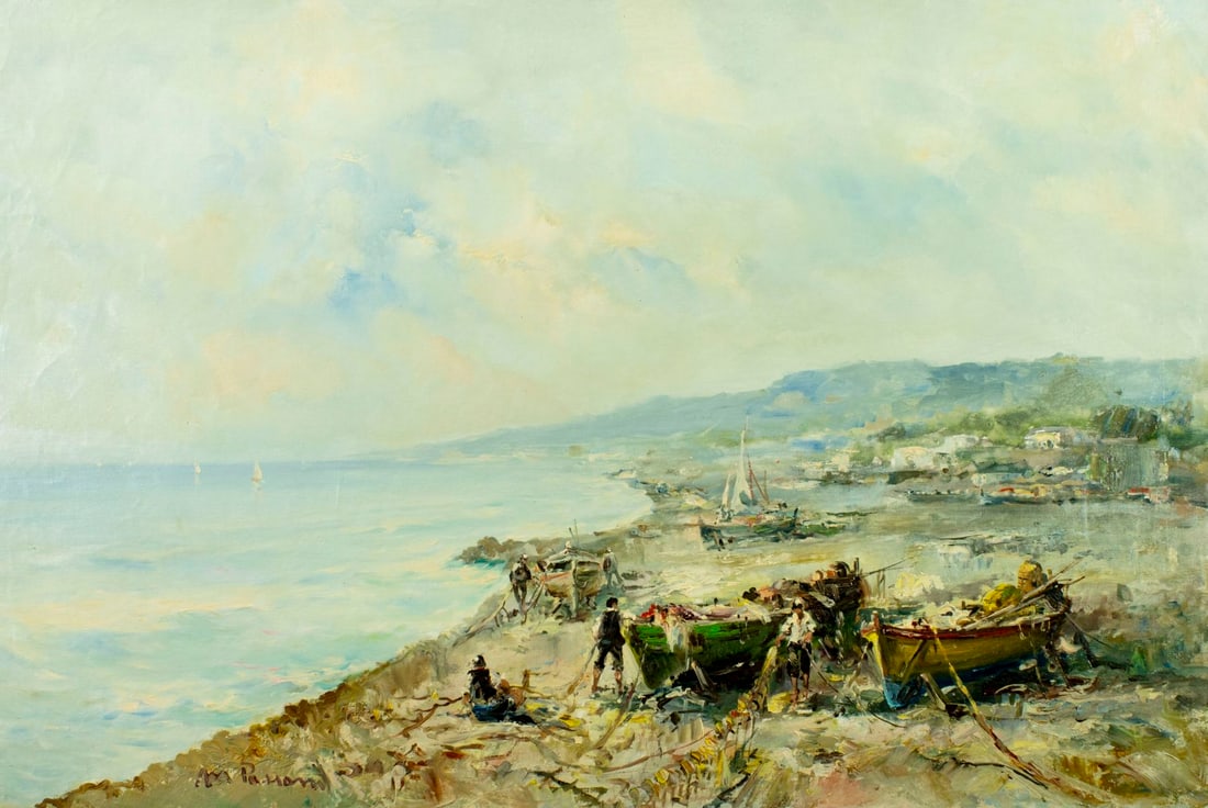 Mario Passoni (Italy,France,1929-?) oil painting (1 of 13)