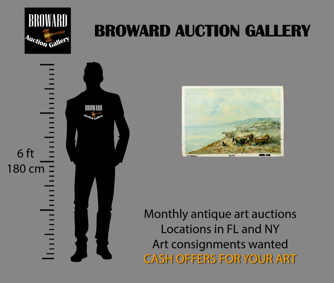 Mario Passoni (Italy,France,1929-?) oil painting - 2