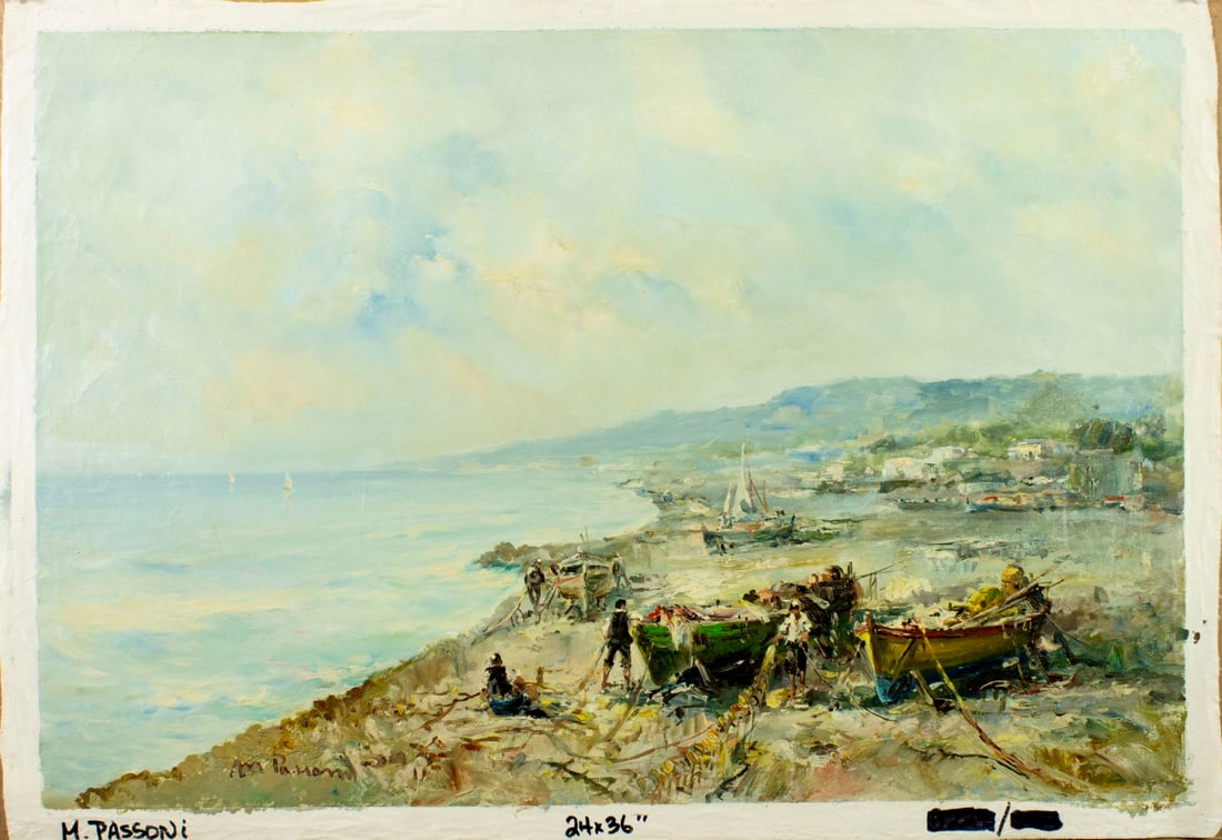Mario Passoni (Italy,France,1929-?) oil painting - 3