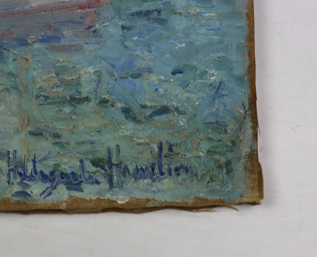 Hildegarde Hamilton (FL,VA,1898-1970) oil painting - 10