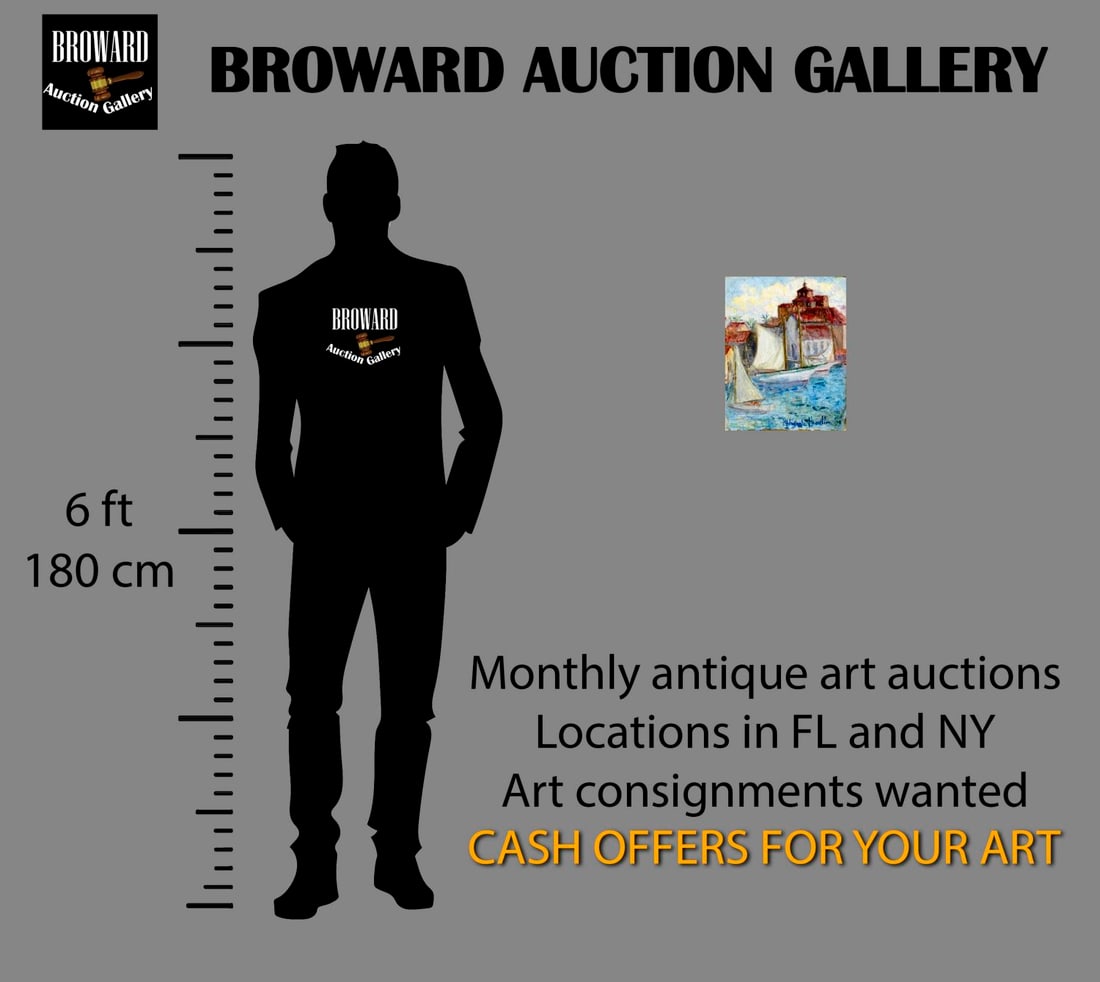 Hildegarde Hamilton (FL,VA,1898-1970) oil painting - 2