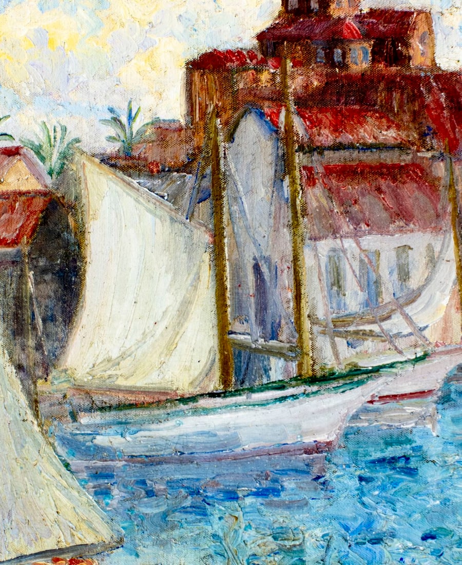 Hildegarde Hamilton (FL,VA,1898-1970) oil painting - 5