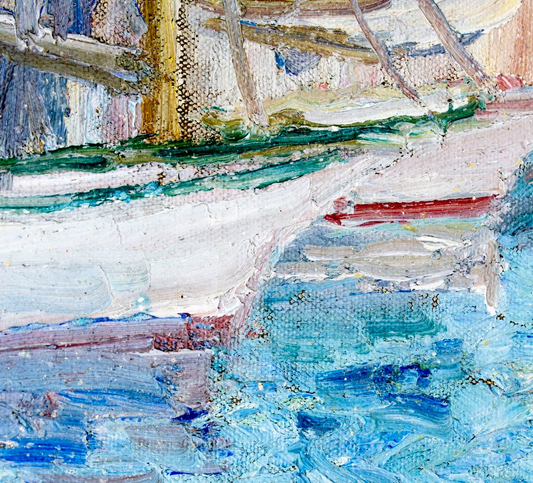 Hildegarde Hamilton (FL,VA,1898-1970) oil painting - 8