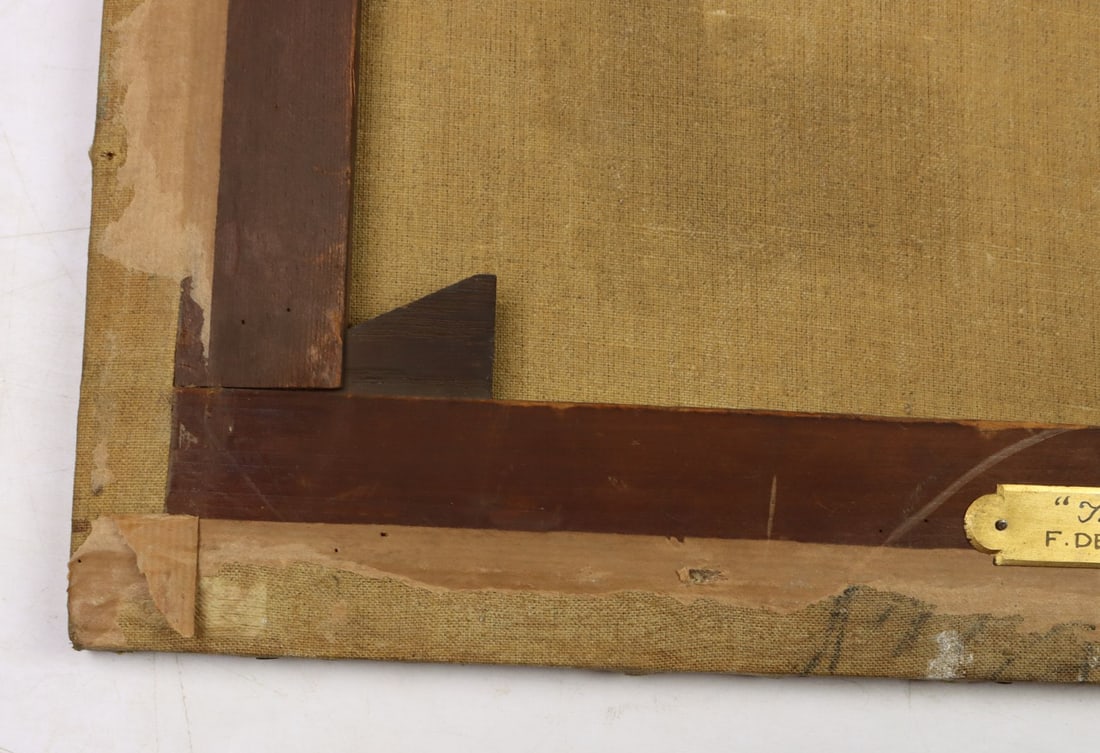 Ferdinand De Braekeleer Jr (NY,Belgium,1828-1857) oil painting antique - 14