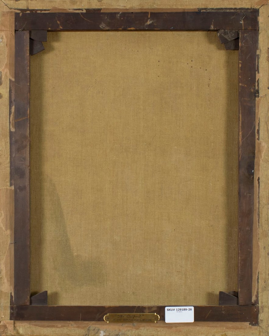 Ferdinand De Braekeleer Jr (NY,Belgium,1828-1857) oil painting antique - 8