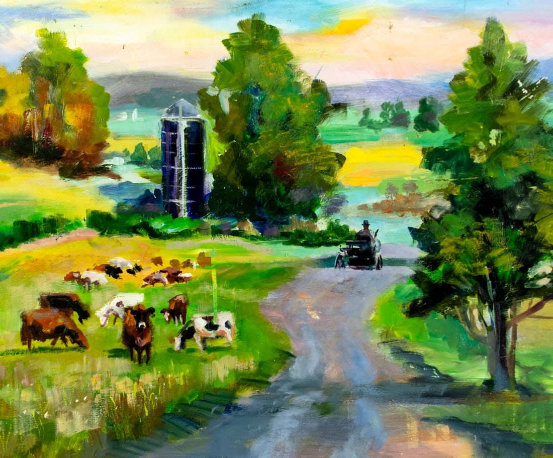 John Reilly (NY,NJ,1942-2021) oil painting - 5