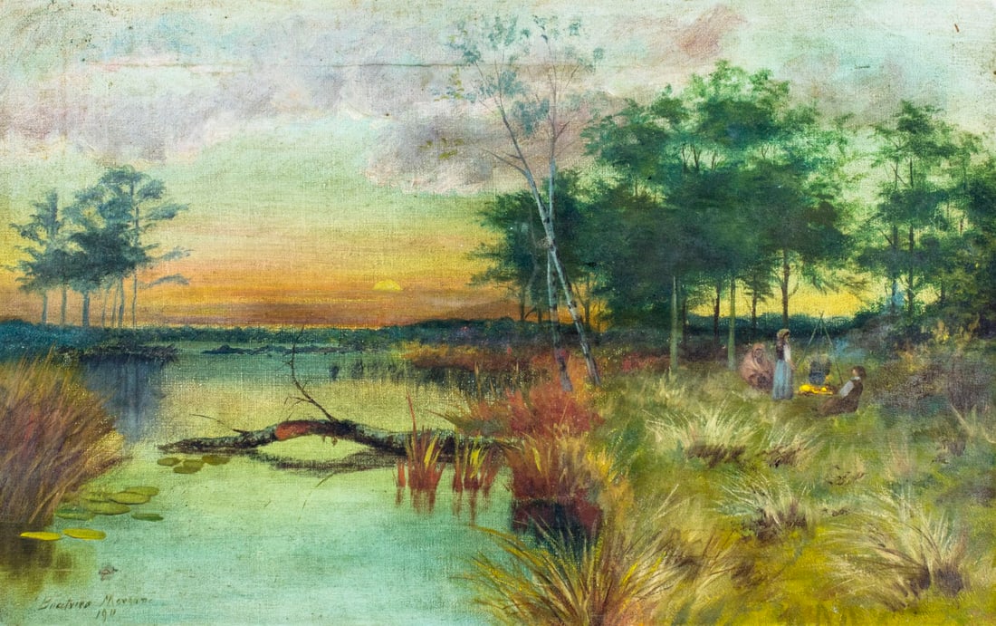 Beatrice Morgan (UK,19C) oil painting antique (1 of 16)